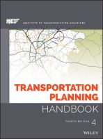 Transportation Planning Handbook.