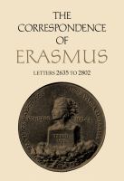 The Correspondence of Erasmus : Letters 2635 to 2802, Volume 19.