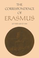 The Correspondence of Erasmus : Letters 1252 to 1355, Volume 9 /