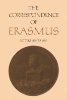 The Correspondence of Erasmus : Letters 1535-1657, Volume 11 /