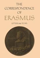 The correspondence of Erasmus : Letters 446 to 593 ; 1516 to 1517 /