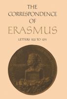 The correspondence of Erasmus : letters 1122 to 1251 ; 1520 to 1521 /