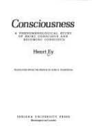 Consciousness : a phenomenological study of being conscious and becoming conscious /