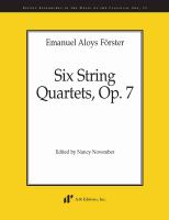 Six string quartets, op. 7 /