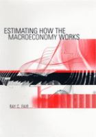 Estimating how the macroeconomy works /