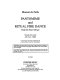 Pantomime ; and, : Ritual fire dance from El amor brujo : version for sextet : (1915 rev. 1926) /