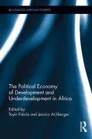 The Political Economy of Development and Underdevelopment in Africa.