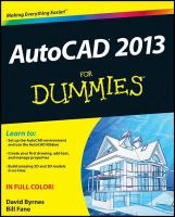 AutoCAD 2013 for Dummies.