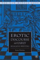 Erotic discourse and early English religious writing /