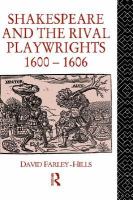 Shakespeare and the rival playwrights, 1600-1606