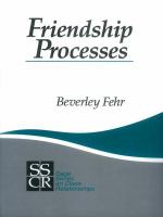 Friendship Processes.