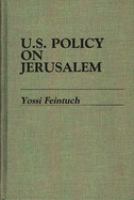 U.S. policy on Jerusalem /