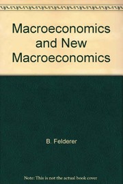 Macroeconomics and new macroeconomics /