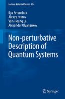 Non-perturbative Description of Quantum Systems