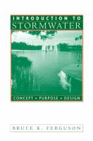 Introduction to stormwater : concept, purpose, design /