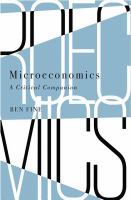 Microeconomics : A Critical Companion.