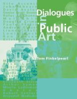 Dialogues in Public Art.