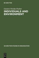 Individuals and environment : a psychosocial approach to workspace /