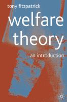 Welfare theory : an introduction /