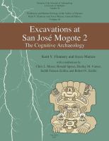 Excavations at San José Mogote 2 The Cognitive Archaeology.