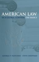 American law in a global context the basics /