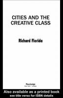 Cities and the creative class