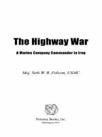 The highway war : a Marine company commander in Iraq /