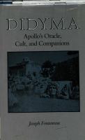 Didyma : Apollo's Oracle, cult, and companions /