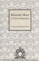 Hannah More : a critical biography /