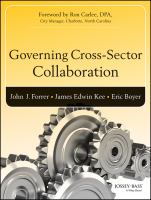 Governing cross-sector collaboration