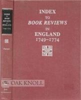 Index to book reviews in England, 1749-1774 /