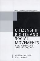 Citizenship rights and social movements : a comparative and statistical analysis /