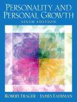 Personality and personal growth /