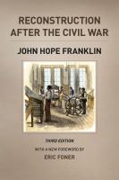 Reconstruction after the Civil War /