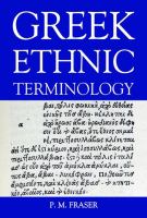 Greek ethnic terminology /