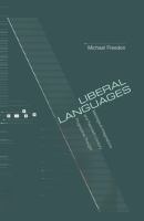 Liberal Languages : Ideological Imaginations and Twentieth-Century Progressive Thought.