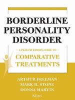 Borderline Personality Disorder : A Practitioner's Guide to Comparative Treatments.