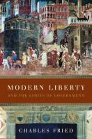 Modern liberty : and the limits of government /
