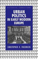 Urban politics in early modern Europe