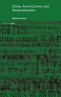 China, arms control, and nonproliferation