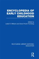 Encyclopedia of Early Childhood Education.