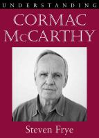 Understanding Cormac McCarthy /