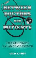Between doctors and patients : the changing balance of power /