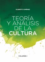 Teoria y analisis de la cultura.