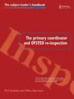 The Primary Coordinator and OFSTED Re-Inspection.