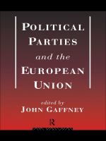 Political Parties and the European Union.