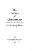 The culture of contentment /