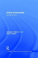 Global sustainability bending the curve /