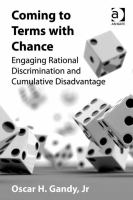 Coming to terms with chance engaging rational discrimination and cumulative disadvantage /