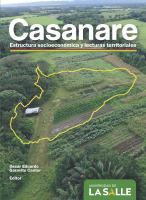 Casanare estructura socioeconómica y lecturas territoriales /